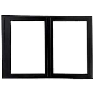 Teza Bi-Fold 60 in. W x 42 in. H Left-Handed Outswing Matte Black Aluminum Tempered Window