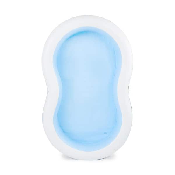 8.6 ft. L x 5.25 ft. W x 18 in. D Swim Center Inflatable Ocean Side Swimming Pool