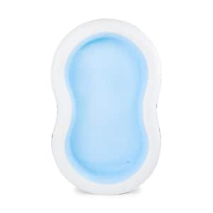 103 in. x 63 in. x 18 in. Deep Oval Paradise Seaside Kiddie Swimming Pool