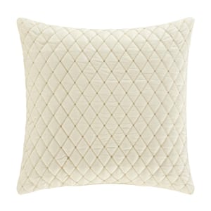 Gabriel Winter White Polyester 20 in. Square Decorative Throw Pillow 20 x 20 in.