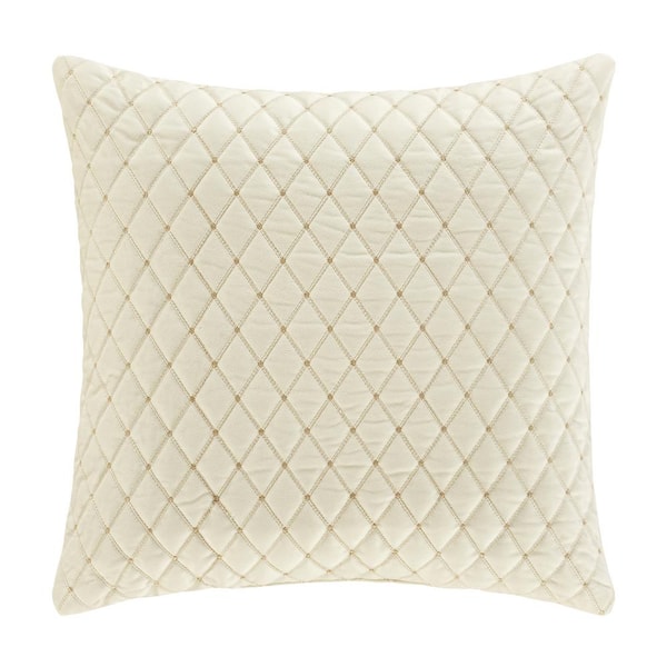Unbranded Gabriel Winter White Polyester 20 in. Square Decorative Throw Pillow 20 x 20 in.
