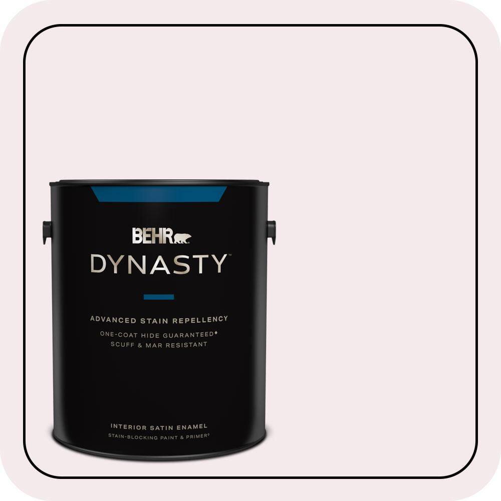 1 gal. #100A-1 Barely Pink Satin Enamel Interior Stain-Blocking Paint and Primer price history on PriceWatchPro
