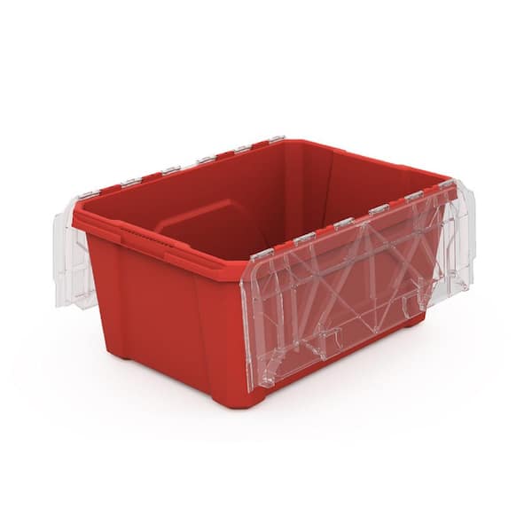 Reviews for Husky 5-Gal. Professional Duty Waterproof Storage Container  with Hinged Lid in Red