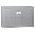 Aluminum Surface-Mounted USPS Access Vertical Mailbox with 5 Doors