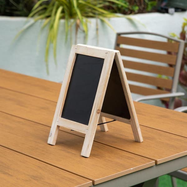 Vintiquewise 11 in. H x 9 in. W Framed Wooden Chalkboard Sign