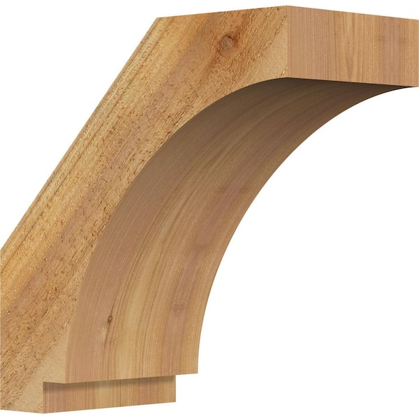 Ekena Millwork 6"W x 12"D x 12"H Imperial Rough Sawn Knee Brace, Western Red Cedar