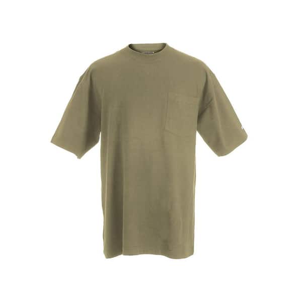 Berne Men's Medium Regular Desert Cotton and Polyester Heavy-Weight Pocket T-Shirt