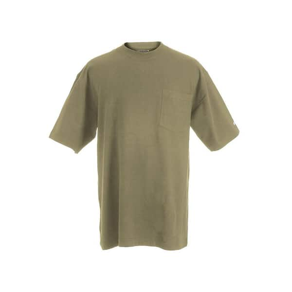 Berne Men's 3 XL Regular Desert Cotton and Polyester Heavy-Weight Pocket T-Shirt