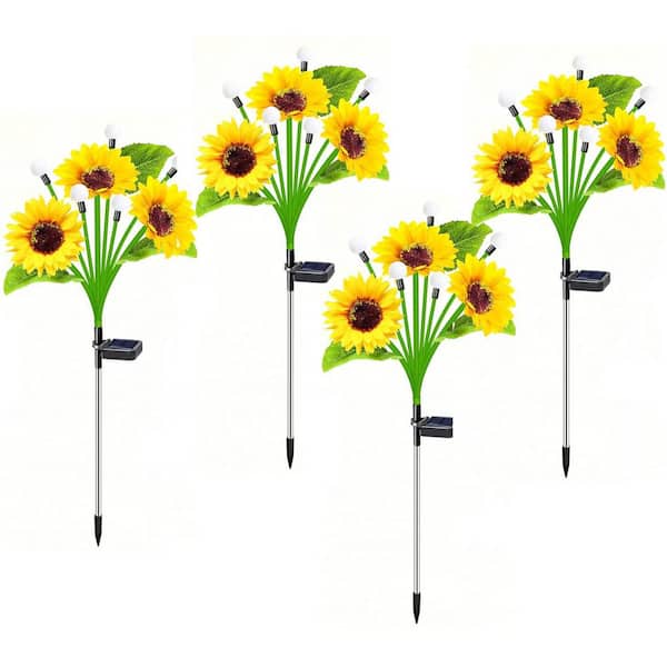 Solar Lights Outdoor Garden Decor, 4 Pack