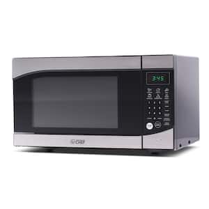 0.9 cu. ft. Countertop Microwave Stainless and Black