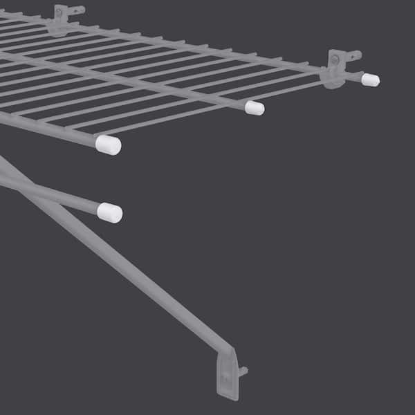 1/4 in. Nickel Shelf End Caps for Ventilated Wire Shelving (20-Pack)