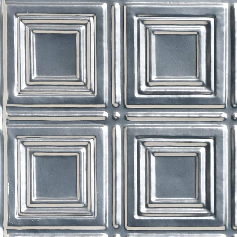 Take Home Sample - Shanko Lacquered Steel 1 ft. x 1 ft. Decorative Tin Style Lay-in Ceiling Tile (1 sq. ft./case) price history on PriceWatchPro