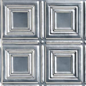 Take Home Sample - Shanko Lacquered Steel 1 ft. x 1 ft. Decorative Tin Style Lay-in Ceiling Tile (1 sq. ft./case)
