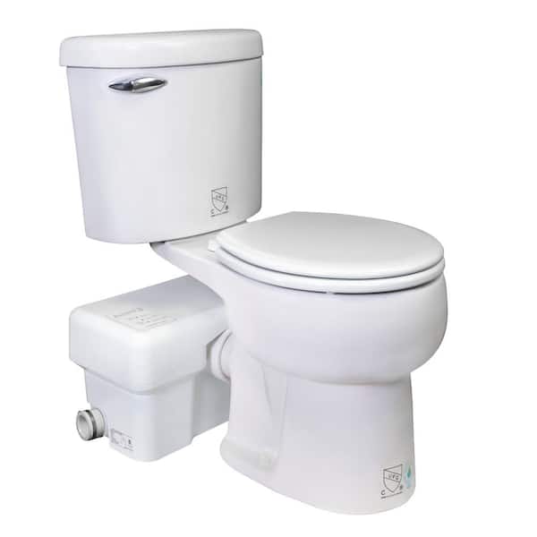 LIFT ASSURE American Rear Outlet P-Trap 3-Piece Macerating Toilet