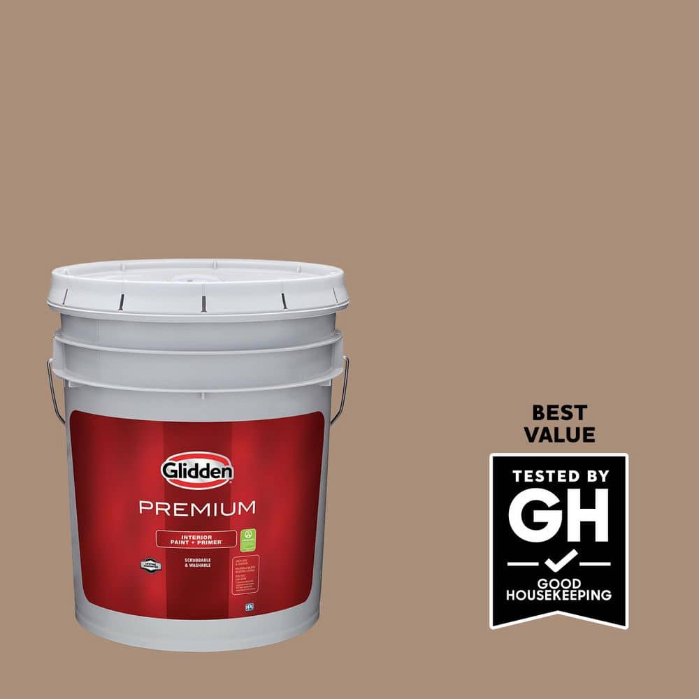 Glidden Premium - 5 gal. PPG1079-5 Cocoloco Flat Interior Latex Paint