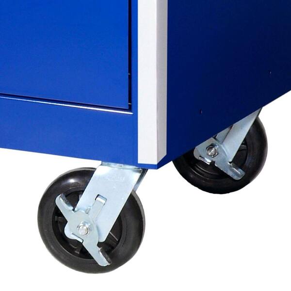 56 in. 10-Drawer Rolling Cabinet Tool Chest in Blue 56 in. 10-Drawer Rolling Cabinet Tool Chest in Blue
