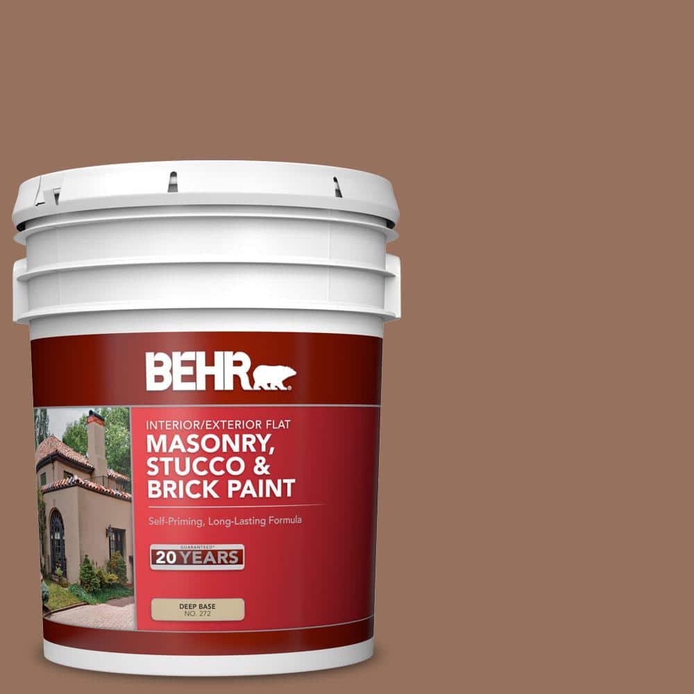 5 gal. #MS-12 Rio Bravo Flat Interior/Exterior Masonry, Stucco and Brick Pa