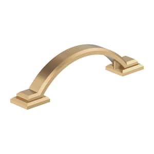 Sheffield 3 in. Center-to-Center Traditional Champagne Bronze Arch Cabinet Pull