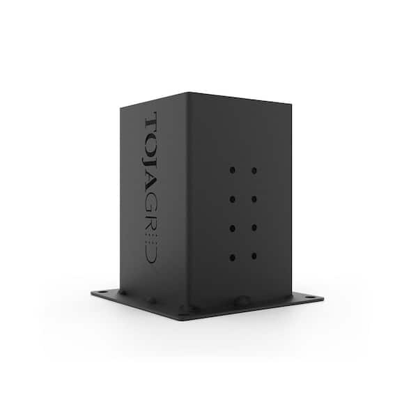 TOJA GRID 6 in. x 6 in. Solo Pergola Post Base and Wall Mount Bracket for Wood Posts (4-Pack)