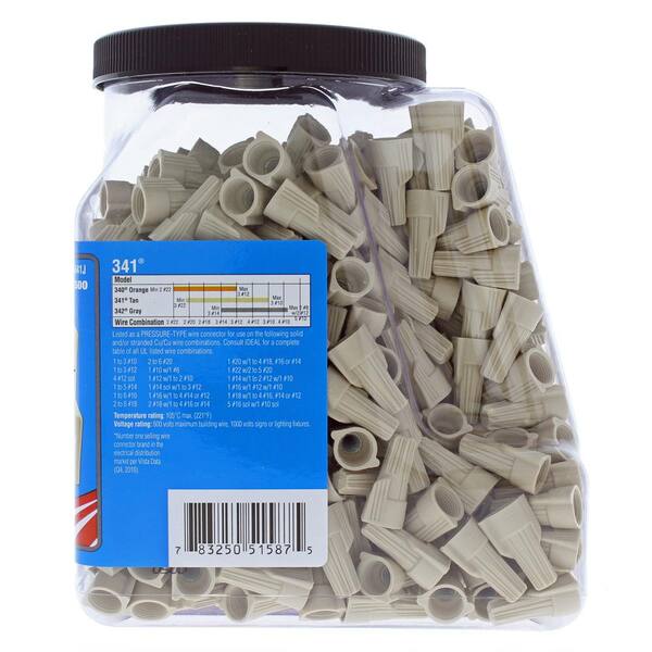 IDEAL Twister 500-Pack Tan Wire Connectors IDEAL Twister 500-Pack Tan Wire Connectors
