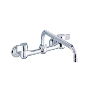 Gerber Classics 2-Handle Wall Mount Standard Kitchen Faucet in Chrome