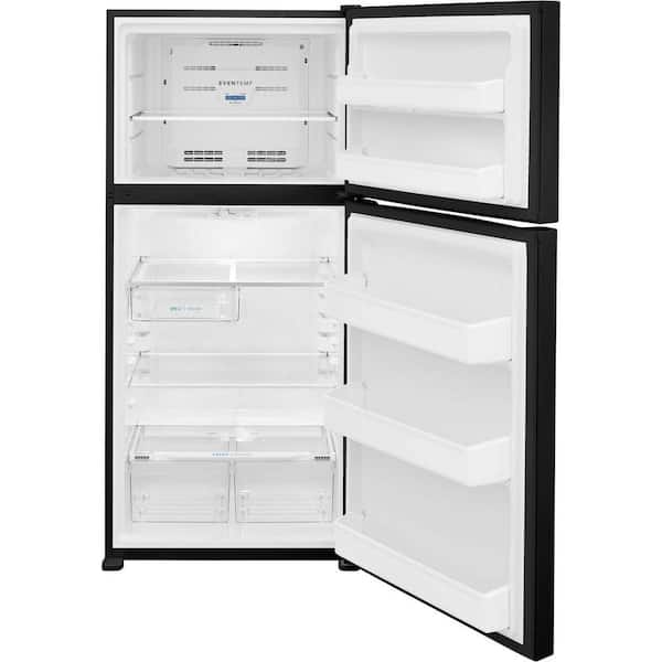 30 in. 18.3 cu. ft. Garage Ready Top Freezer Refrigerator in Black, ENERGY STAR
