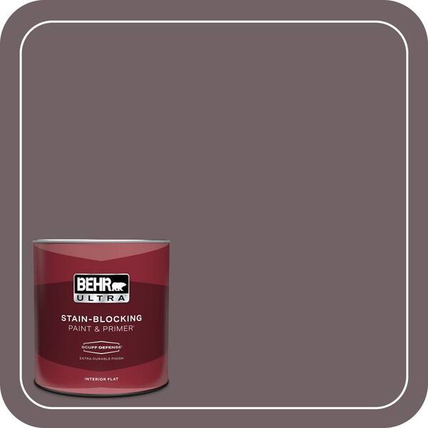 BEHR ULTRA 1 qt. #N110-6 Dignified Purple Extra Durable Flat Interior Paint & Primer