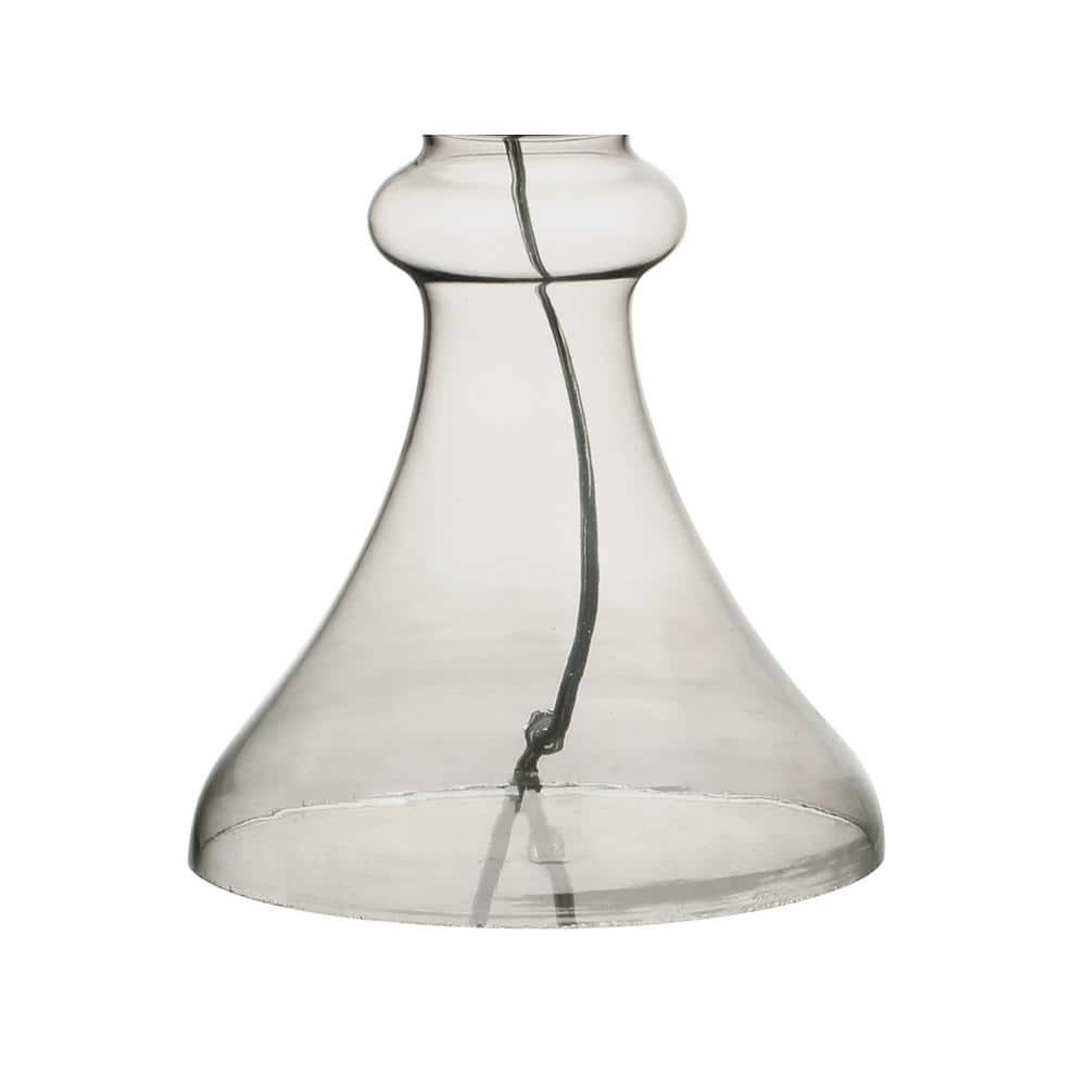 Madeline 35" Smoke Gray Curved Glass LED Table Lamp