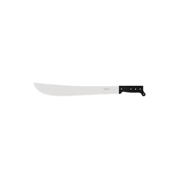Tramontina 18" Carbon Steel Trailing Point Straight Edge Blade Machete with Poly Handle