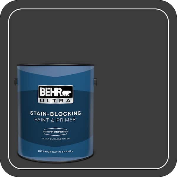 BEHR ULTRA 1 gal. #MQ5-05 Limousine Leather Extra Durable Satin Enamel Interior Paint & Primer