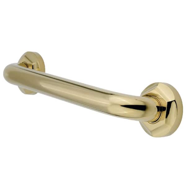 Kingston Brass Metropolitan 12 in. x 1-1/4 in. Grab Bar in Polished Brass