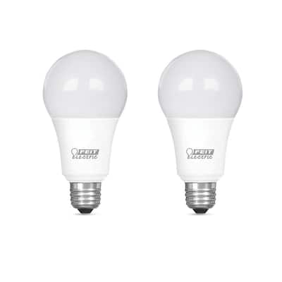 100-Watt Equivalent A19 Dimmable CEC ENERGY STAR 90+ CRI Indoor LED Light Bulb, Daylight (2-Pack)