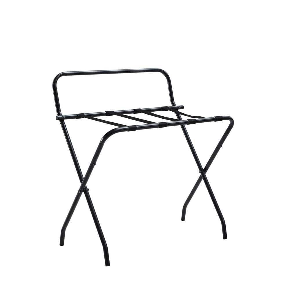 Signature Handle Rack Signature Home SignatureHome Ludlow Black Foldable Luggage Rack ...