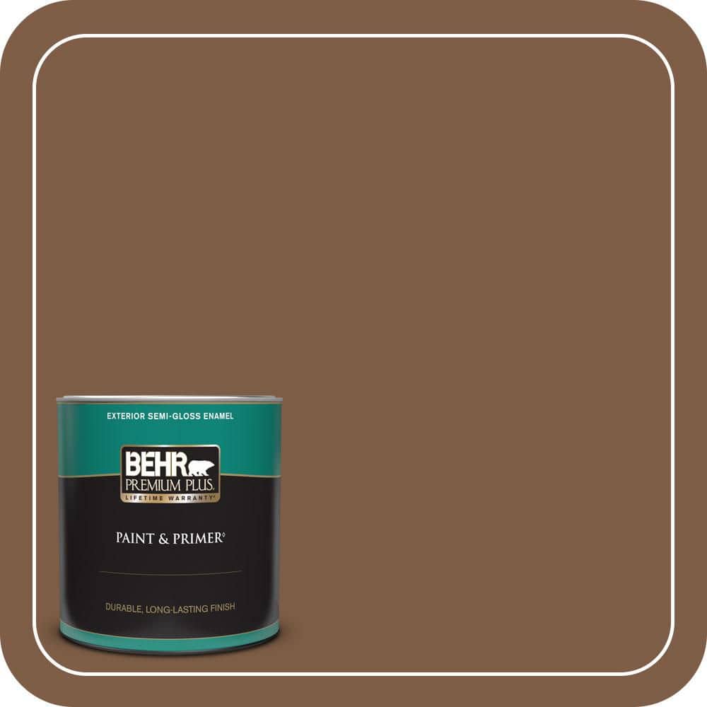 1 qt. #BXC-65 Outback Brown Semi-Gloss Enamel Exterior Paint & Primer price history on PriceWatchPro