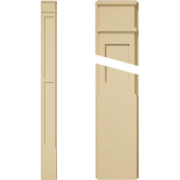 Ekena Millwork 2 in. D x 8 in. W x 90 in. L Primed Polyurethane Pilaster 1- Pack