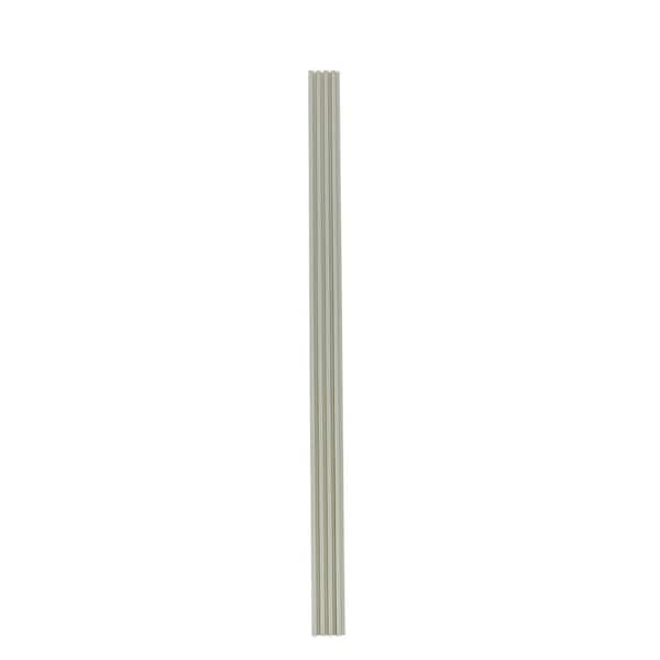Mediterraneo 9.5 ft. x 7.7in. Decorative PVC Slat Wall Panel in Off White