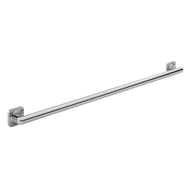 Glacier Bay Farrington 42 in. x 1 1/4 in. Decorative Grab Bar in Polished Stainless Steel