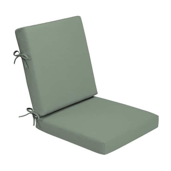 ARDEN Foam Outdoor Dining Chair Cushion 20 x 20 Made with ProFoam Rain-Proof Fade Resistant Sage Green Texture