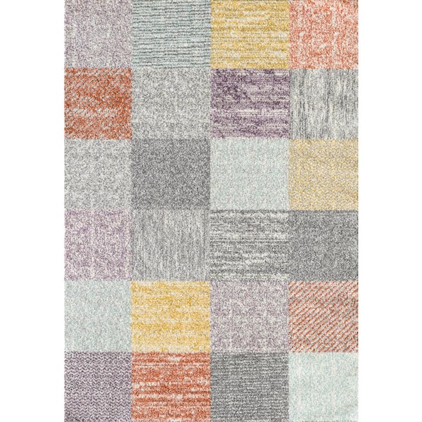 L'Baiet Madison Multi Plaid 8 ft. x 10 ft. Area Rug