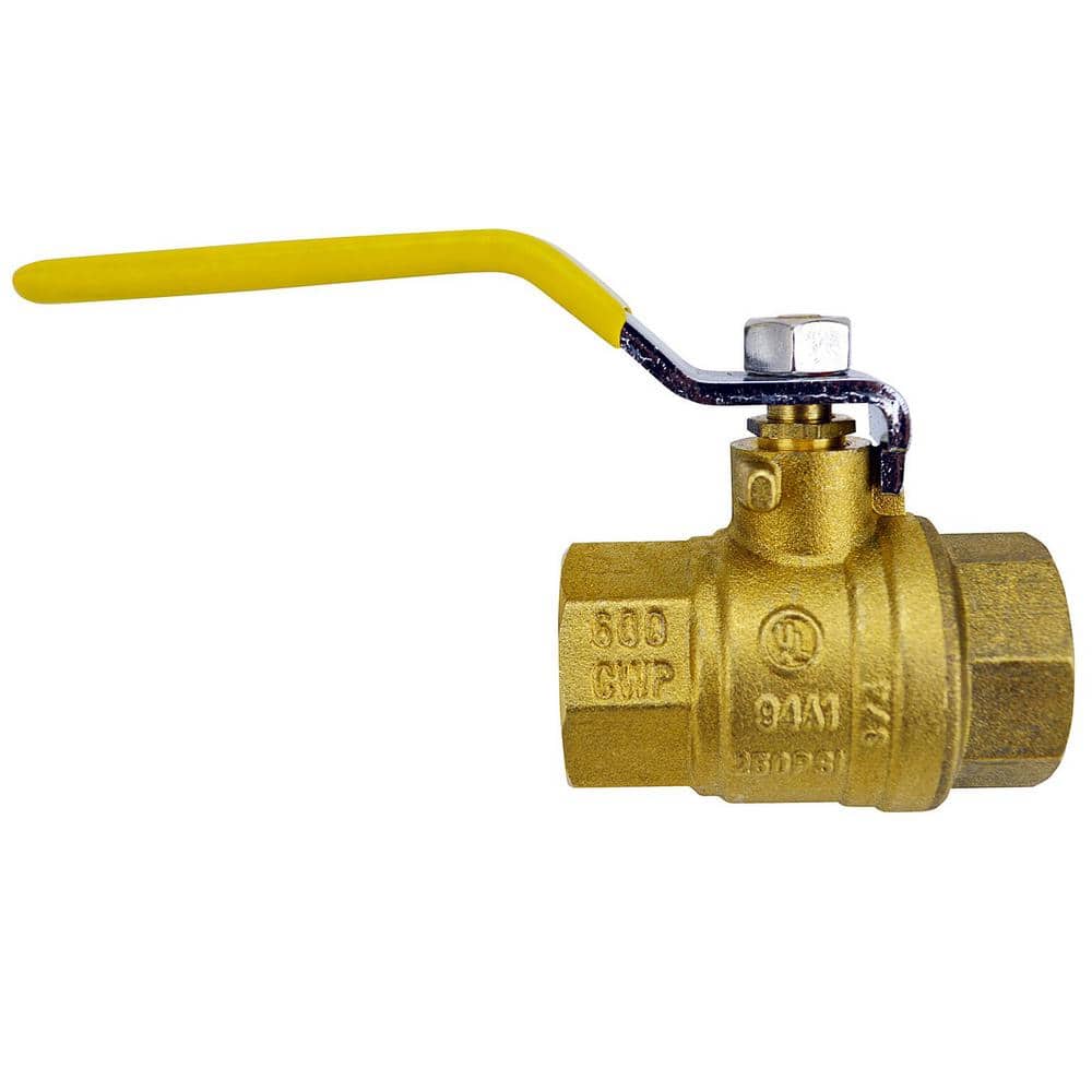 Apollo 3/4 in. Brass FNPT x FNPT Full-Port Ball Valve 94A10401 - The Home  Depot