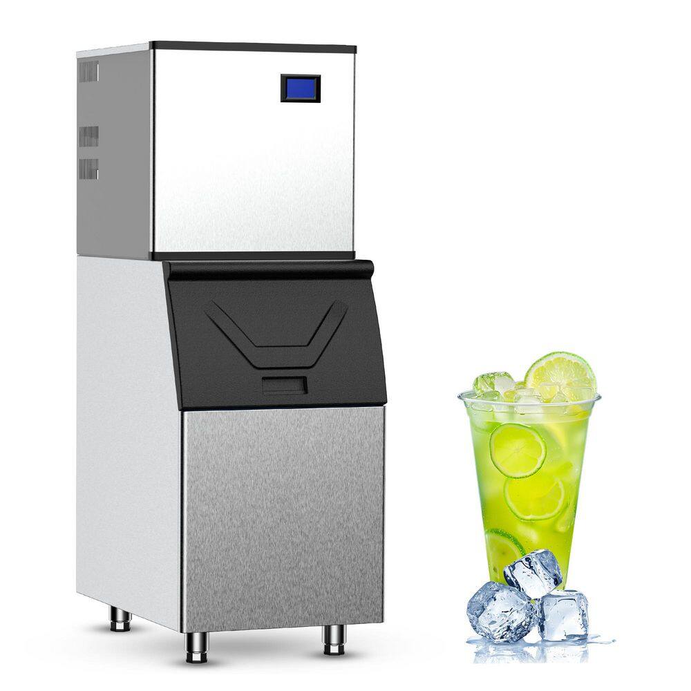 23 in. 550 lb./24 H Full Size Cubes Commercial Freestanding Ice Maker in Stainless Steel, Auto Cleaning, 350 lb. Storage price history on PriceWatchPro