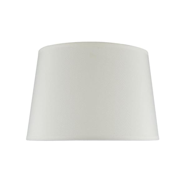 12 in. x 8 in. Ivory Hardback Empire Lamp Shade