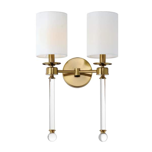 Maxim Lighting Lucent 2-Light Brass Wall Sconce