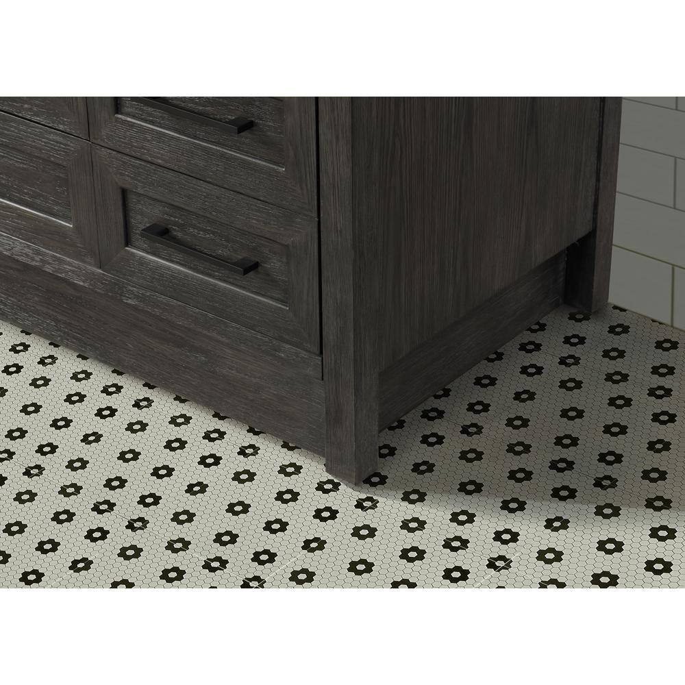 Huntington 42" Weathered Gray Solid Wood Bathroom Vanity