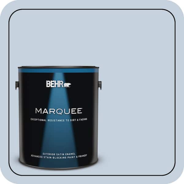 BEHR MARQUEE 1 gal. #S530-1 Soaring Sky Satin Enamel Exterior Paint & Primer