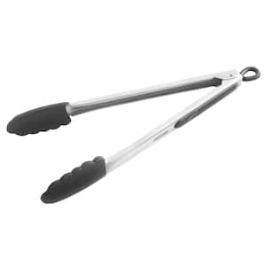 Classic Cuisine Stainless Steel with Silicone Tips Kitchen Tong (Set of 3)  HW031033 - The Home Depot