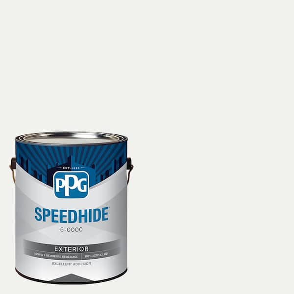SPEEDHIDE 1 gal. PPG1001-1 Delicate White Flat Exterior Paint