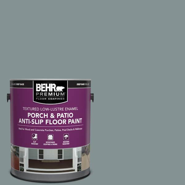BEHR PREMIUM 1 gal. #MS-68 Cape Storm Textured Low-Lustre Enamel Interior/Exterior Porch and Patio Anti-Slip Floor Paint