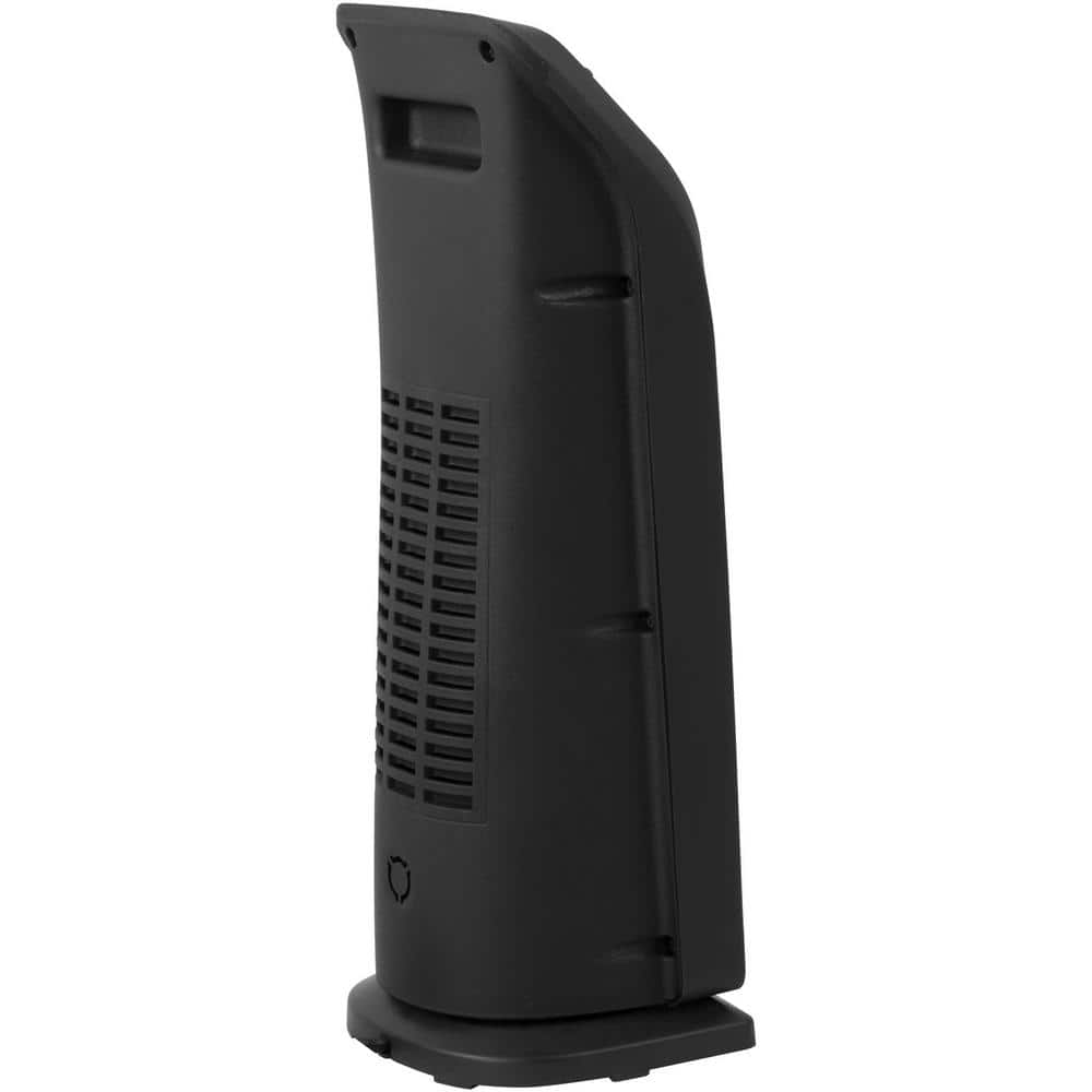 Black Ceramic Electric Tower Heater with Adjustable Thermostat