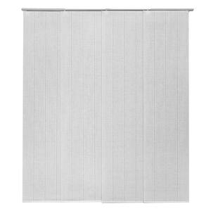 White Vertical Blind Full Unit Made to Measure Light Filtering 89mm Slat 